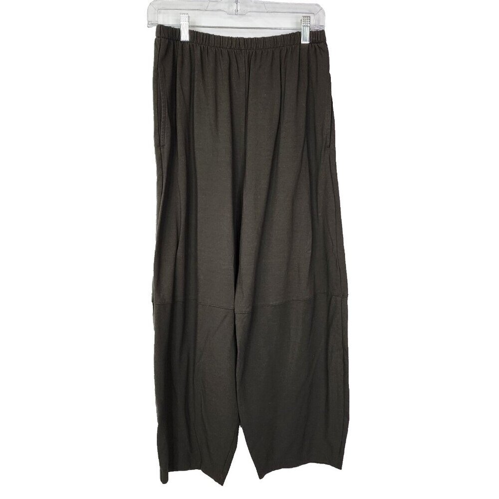 Bryn Walker Medium Olive Green Gray Lantern Pants Balloon Parachute Lagenlook